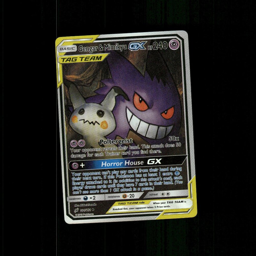 HOLO GENGAR  Card MIMIKYU Pokemon Card READ DESCRIPTION BELOW